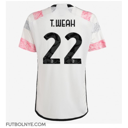 Camiseta Juventus Timothy Weah #22 Visitante Equipación 2023-24 manga corta